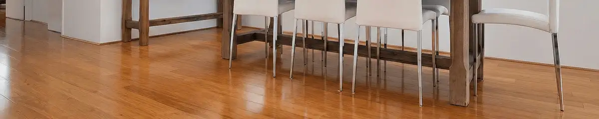 Professionally installed and refinished bamboo flooring in a residential home, showcasing smooth finish and natural wood tones in Dallas, TX