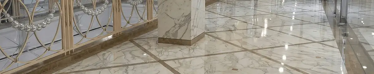 Beautiful marble floor professionally installed in Dallas, TX